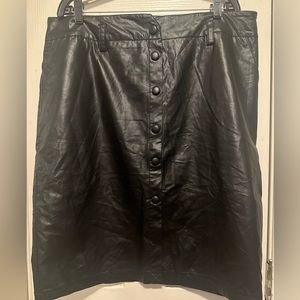 NWT faux leather skirt